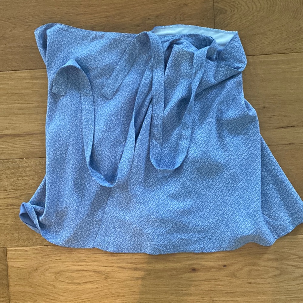 brandy mellville blue flowered skirt